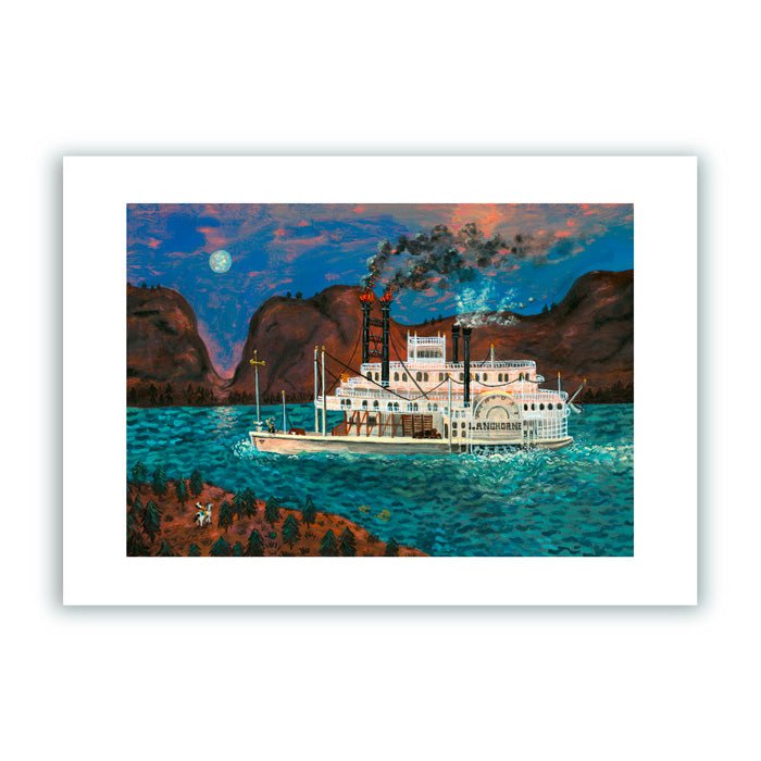 Bateau à vapeur Missouri Crow Giclée Print
