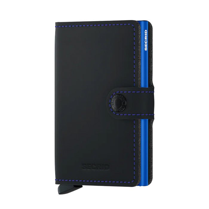 Portefeuille MM Mini Noir Mat - Bleu