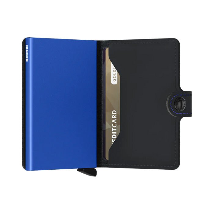 Portefeuille MM Mini Noir Mat - Bleu