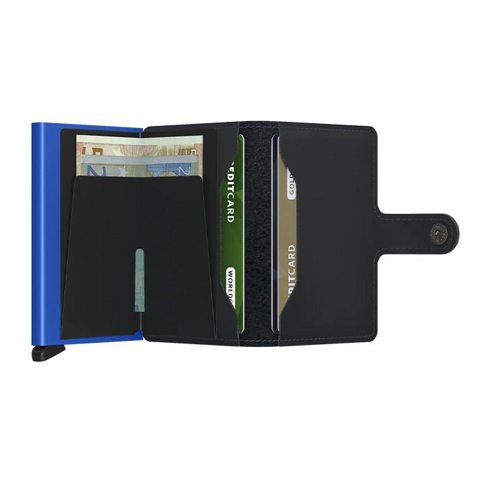 Portefeuille MM Mini Noir Mat - Bleu
