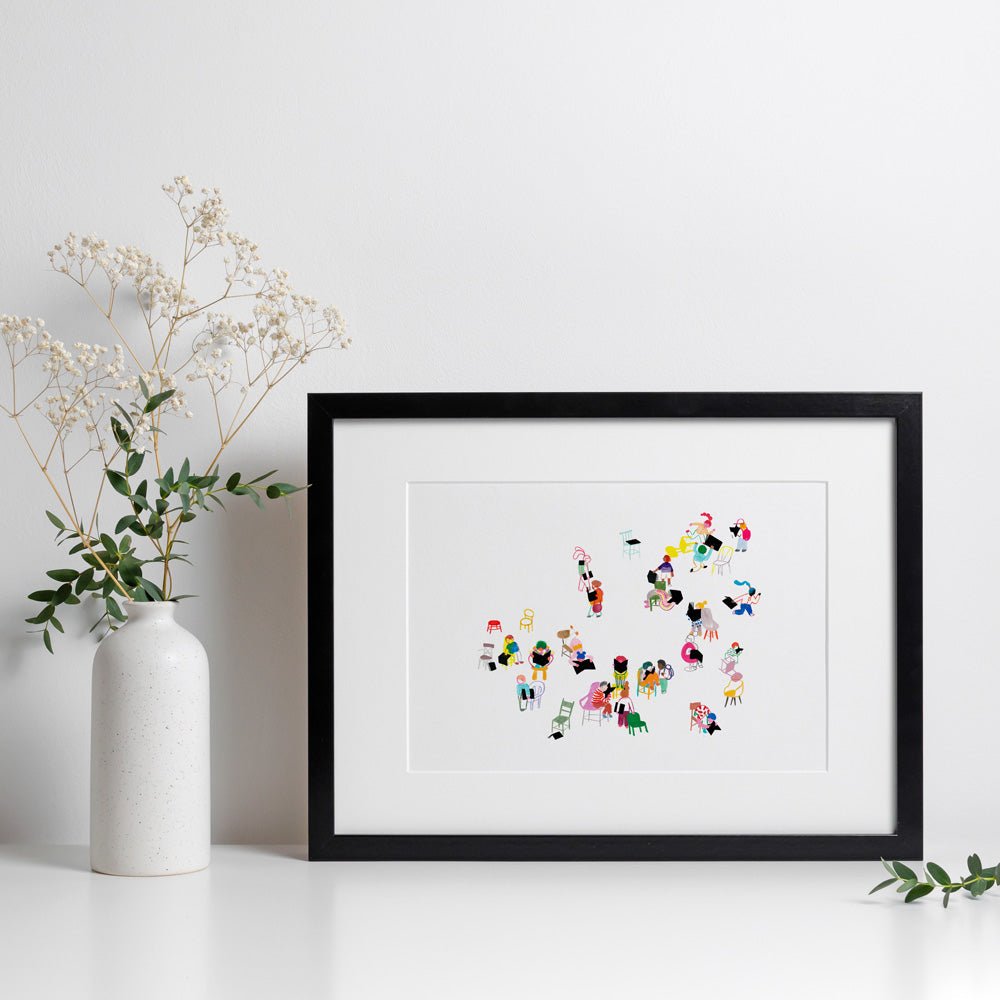 Niños jugando Impresión Giclée