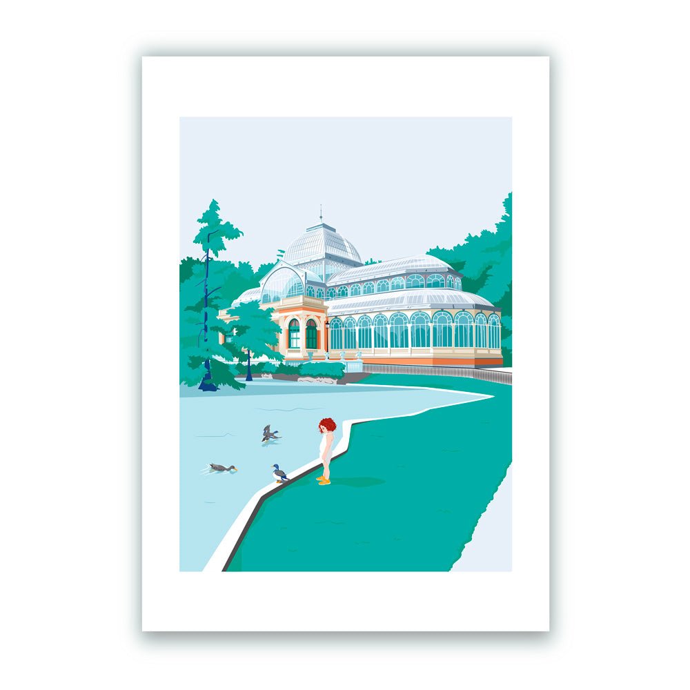 Palacio de Cristal Impresión Giclée A5