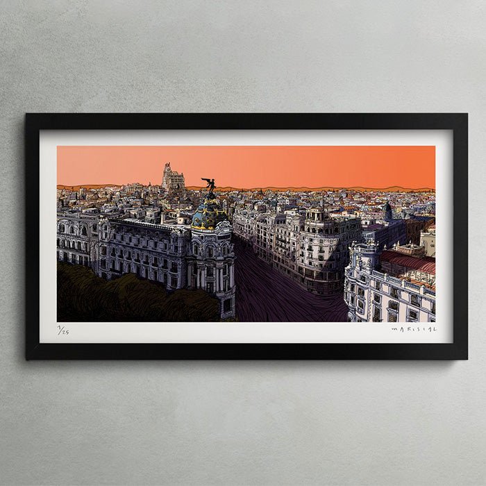 Panorámica de Madrid Impresión Fine Art Paper