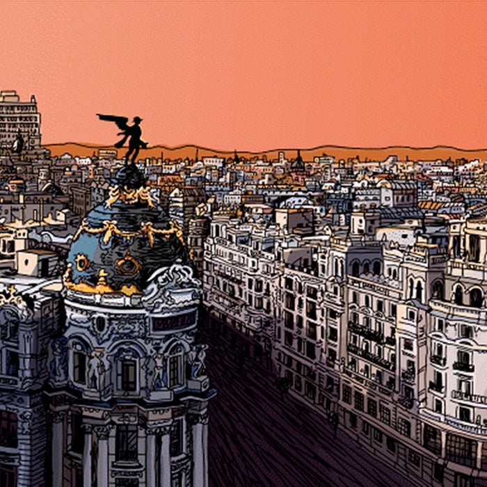 Panorámica de Madrid Impresión Fine Art Paper