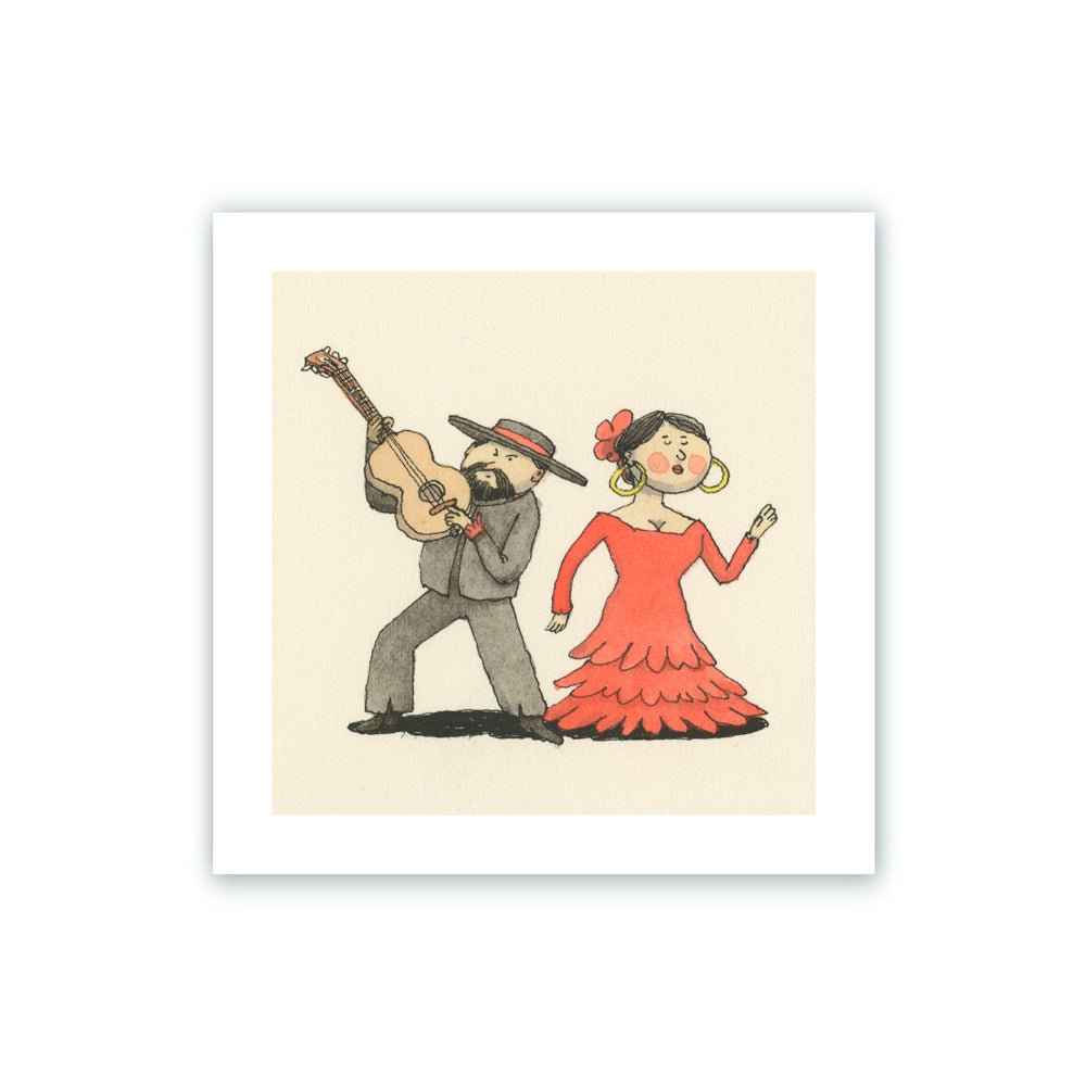 Impression Giclée Couple de Flamenco