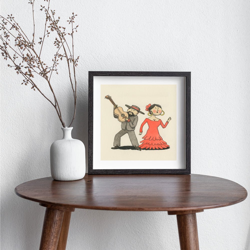 Impression Giclée Couple de Flamenco