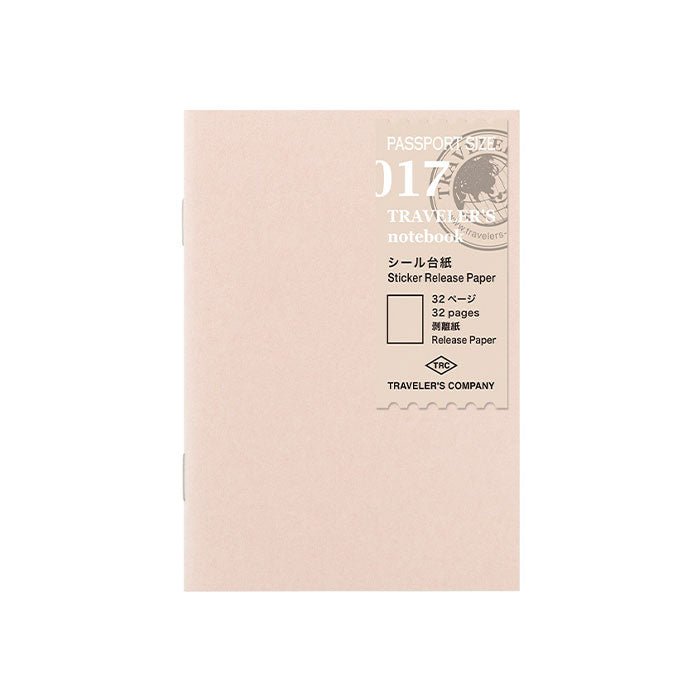 Recharge pour carnet de voyage 017, papier autocollant - Format passeport