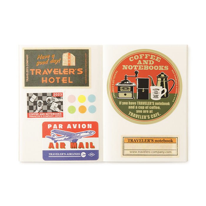 Recharge pour carnet de voyage 017, papier autocollant - Format passeport