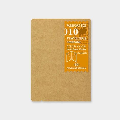 TRAVELER'S notebook Recambio 010 Carpeta Kraft - Tamaño Pasaporte