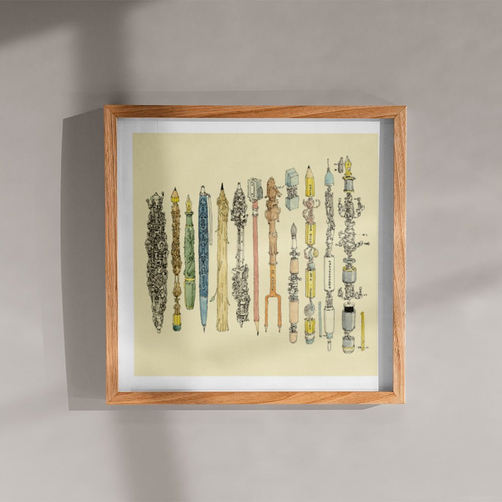 Pen Collector 2 Giclée Print 50 x 50