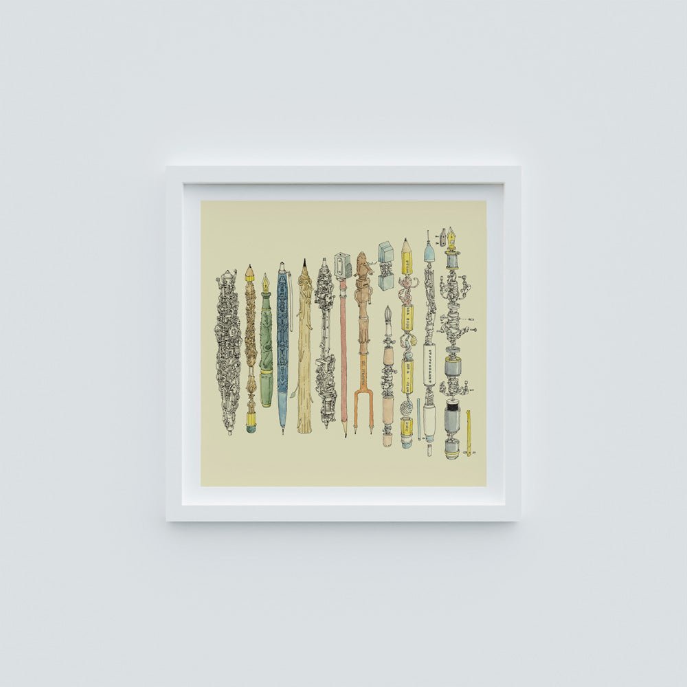 Pen Collector 2 Giclée Print 50 x 50