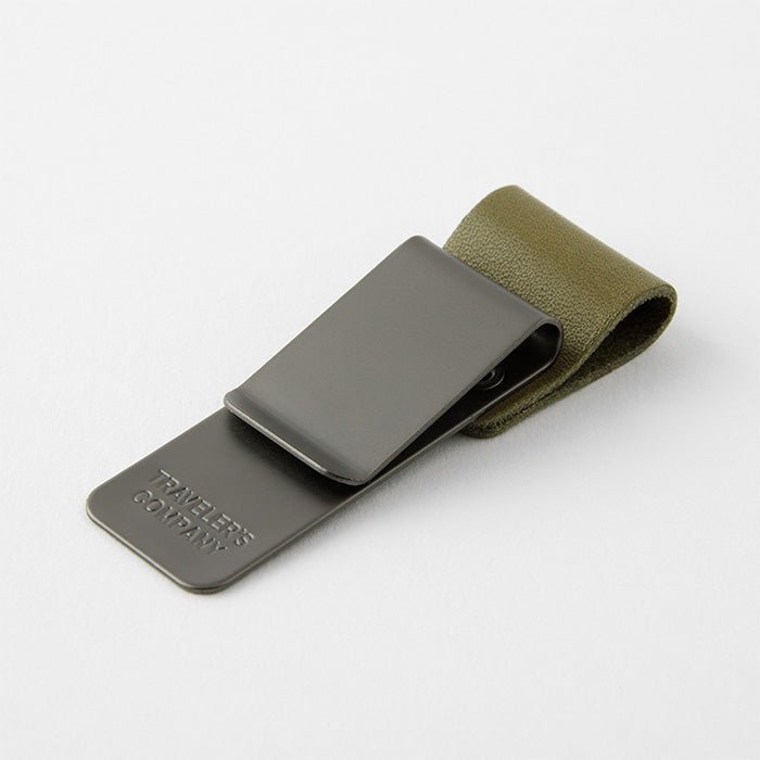Recharge carnet TRAVELER'S 016 Porte-stylo M Olive
