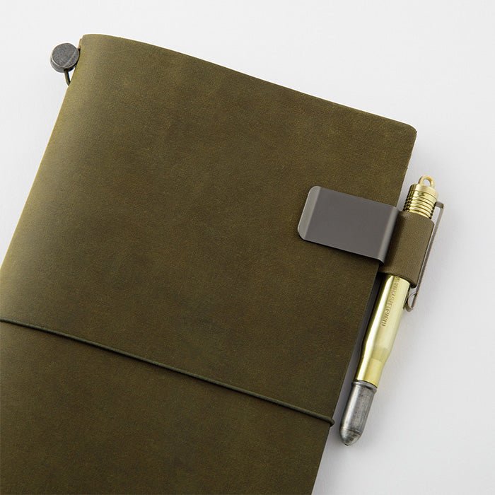 Recharge carnet TRAVELER'S 016 Porte-stylo M Olive