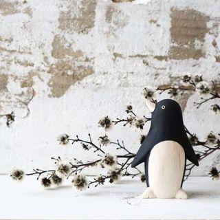 Animal de Madera Pole Pole Pingüino