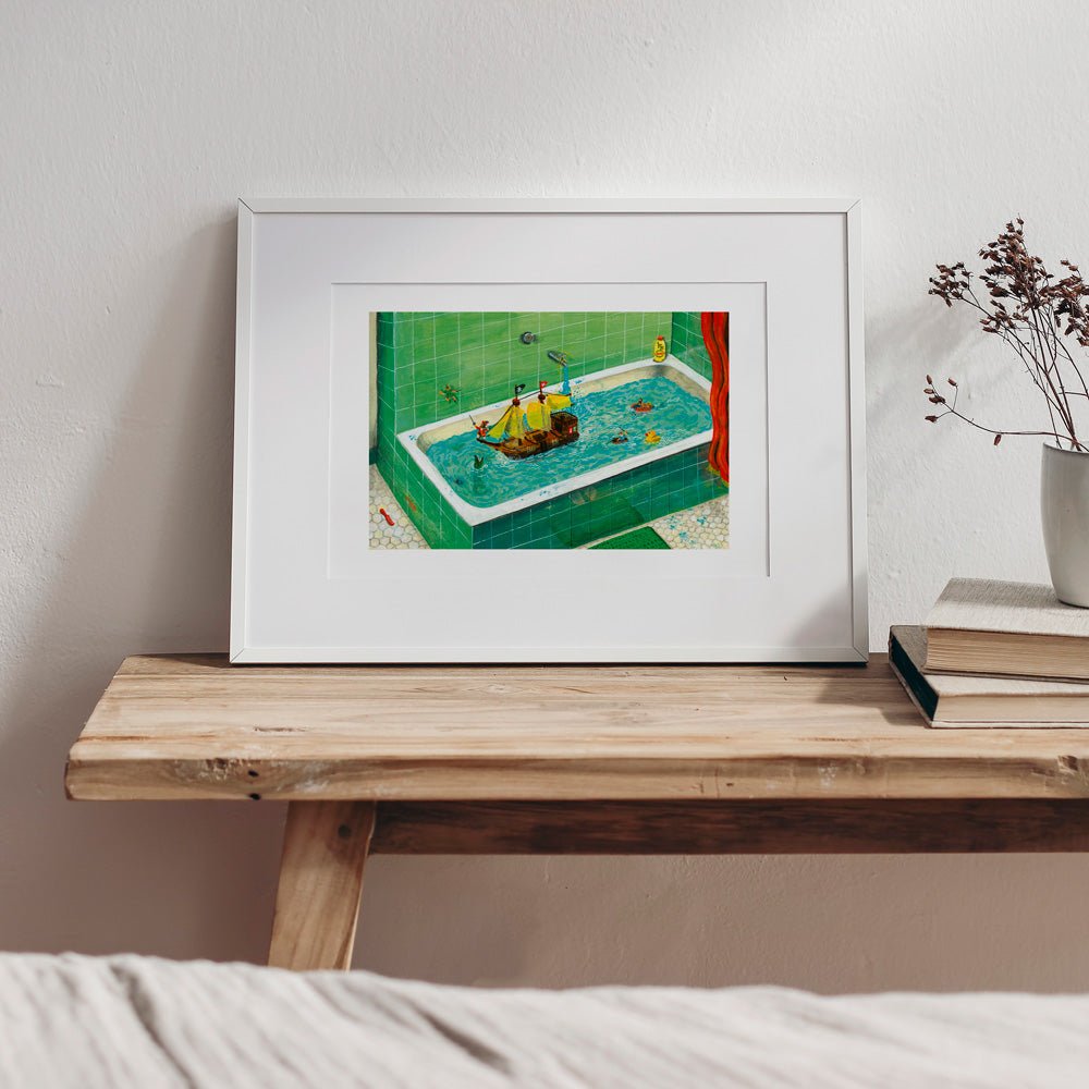 Bañera Peter Pan Giclée Print A3