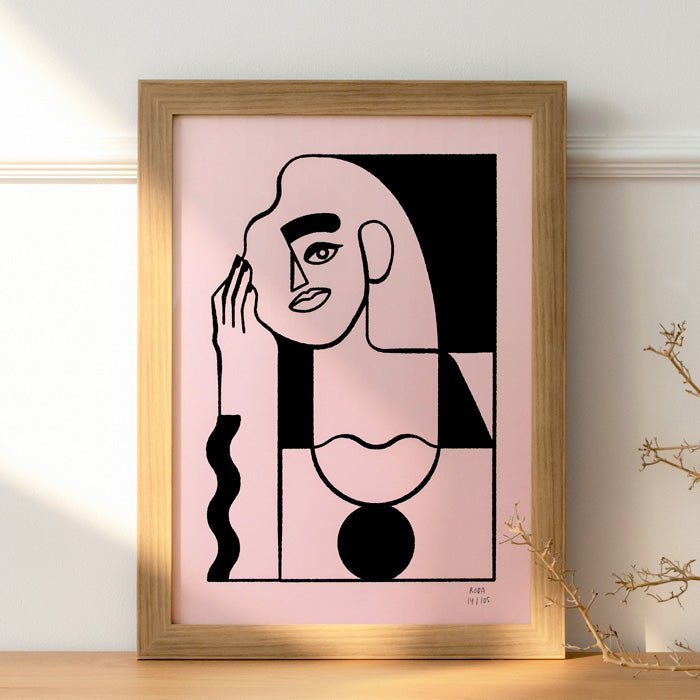 Pink Woman Serigrafía A3