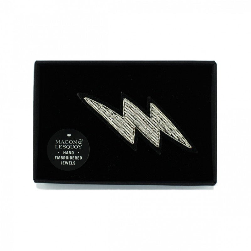 Flash Hand-embroidered Brooch