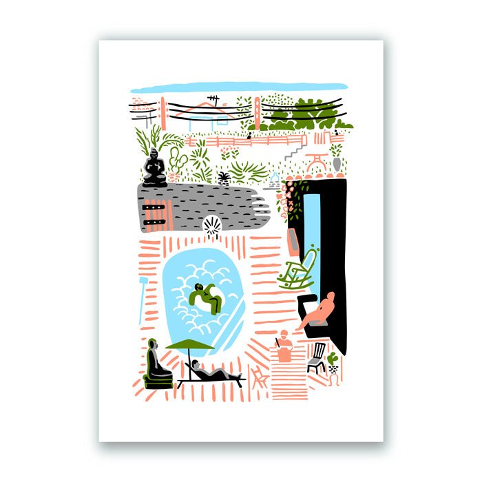 Piscine de Ramuntxo Giclée Print