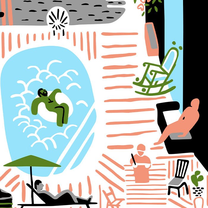 Piscine de Ramuntxo Giclée Print