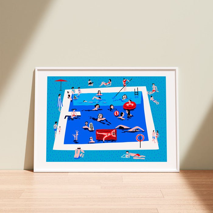 La Piscina Impresión Giclée