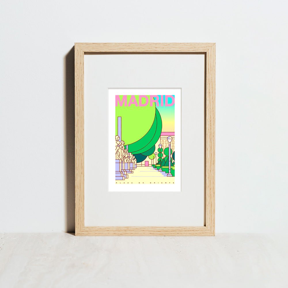 Plaza de Oriente Impresión Giclée Letras