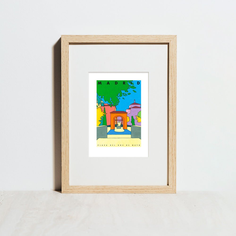 Madrid - Plaza de Dos de Mayo Giclée Print A5