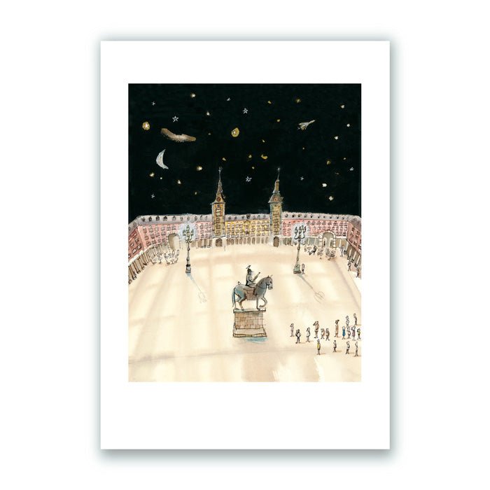 Plaza Mayor Impresión Giclée A5