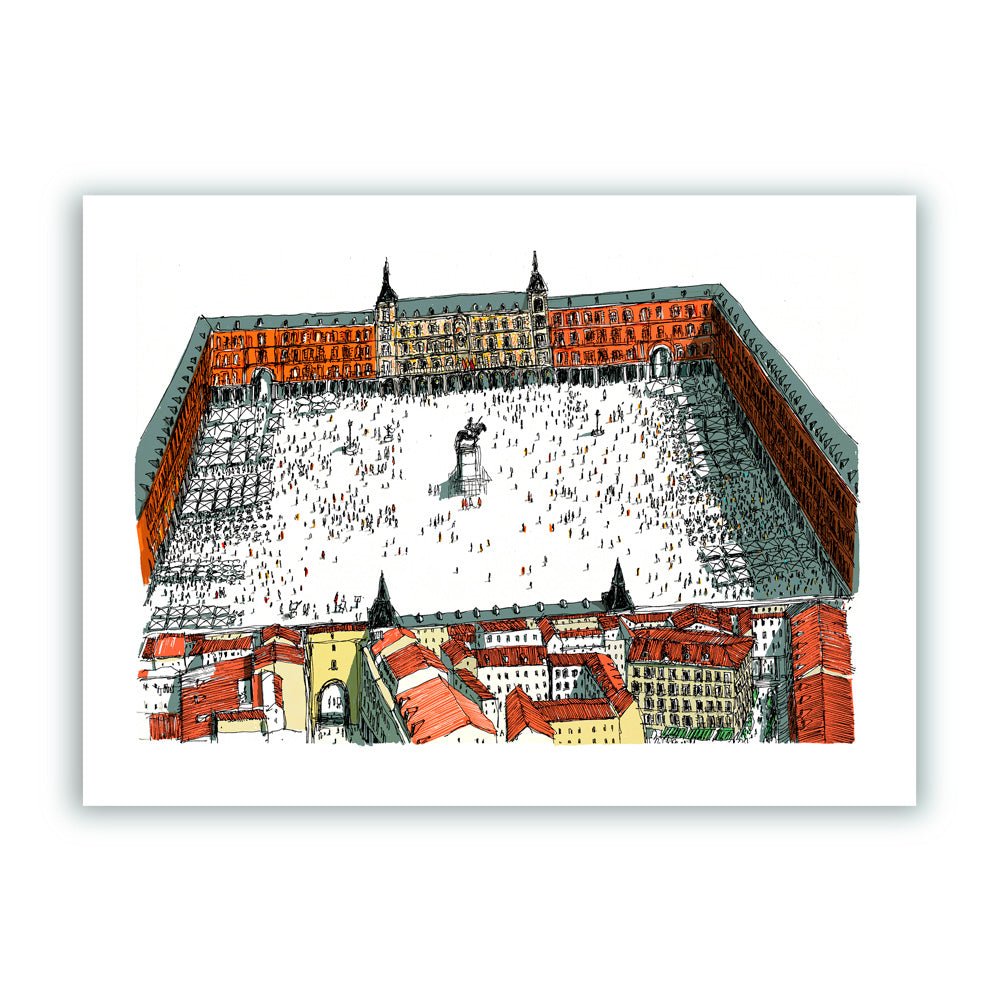 Plaza Mayor Impresión Giclée A5