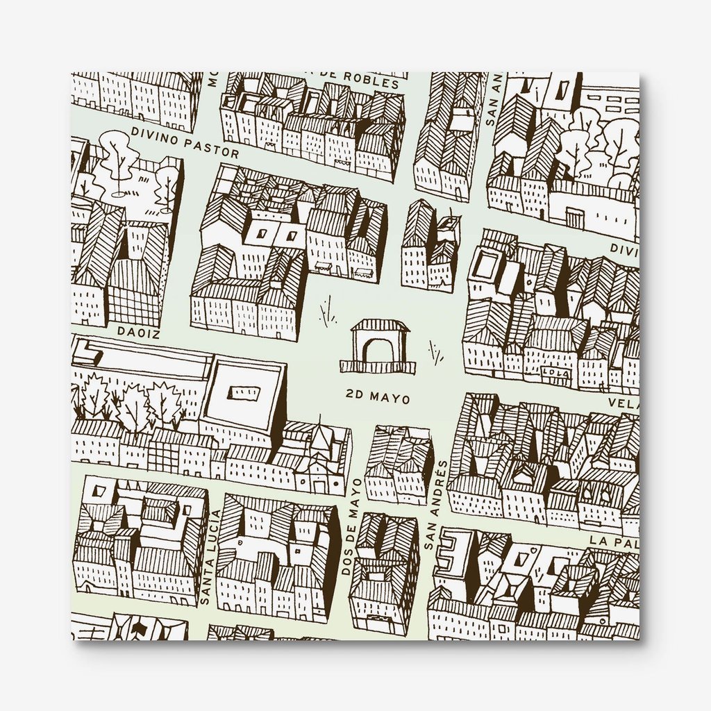 Mapa de Madrid - Malasaña