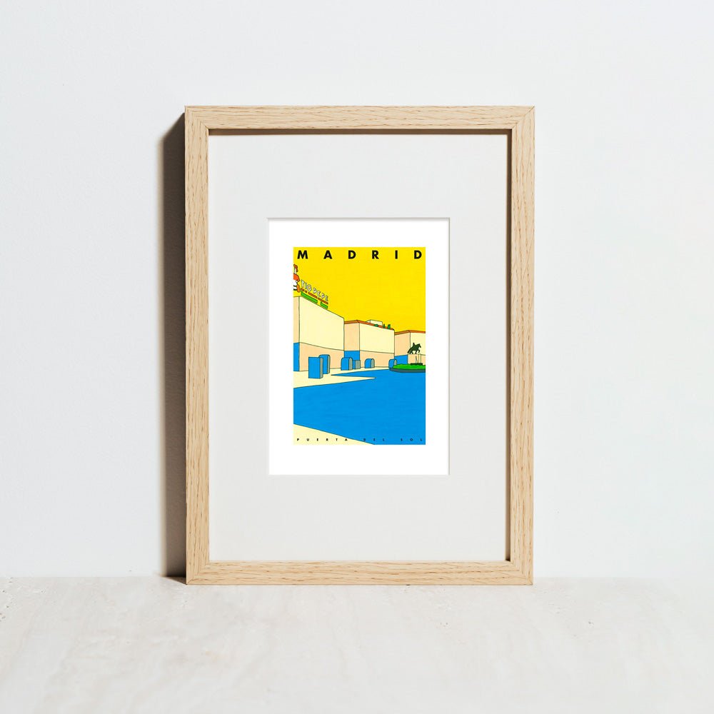 Madrid - Puerta del Sol Giclée Print A5