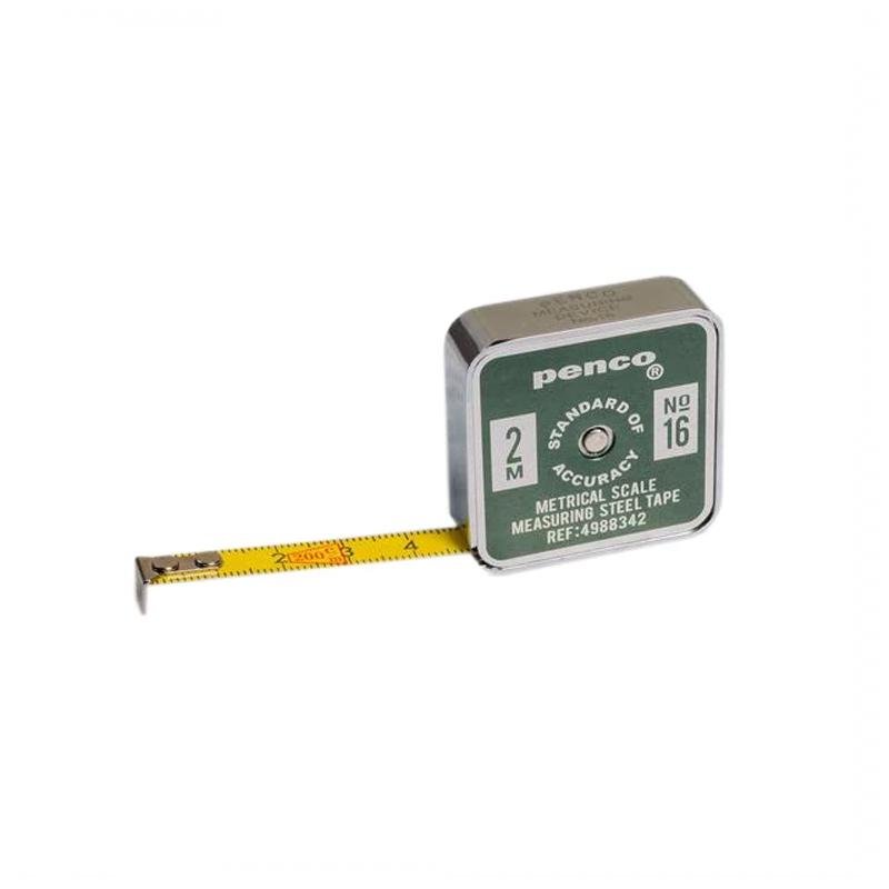 Mètre ruban de poche rouge 2M