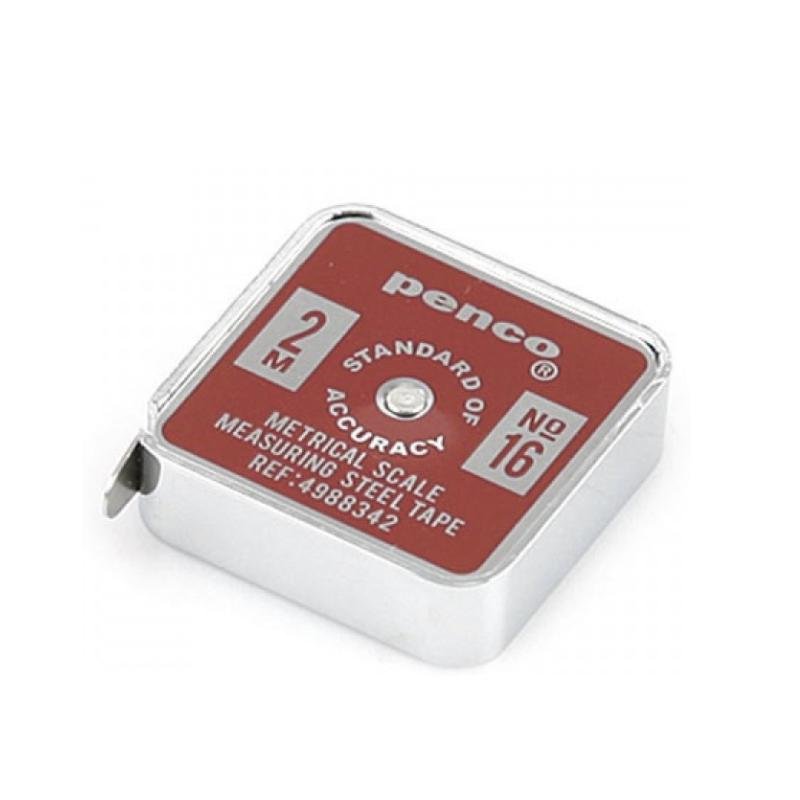 Mètre ruban de poche rouge 2M