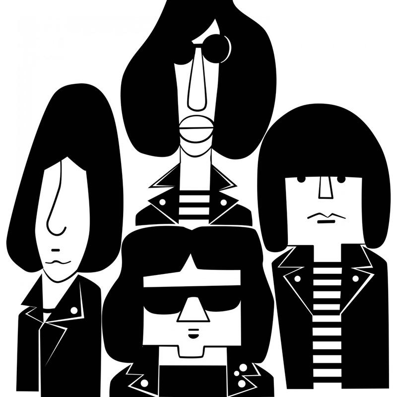 Ramones Giclée Print A5