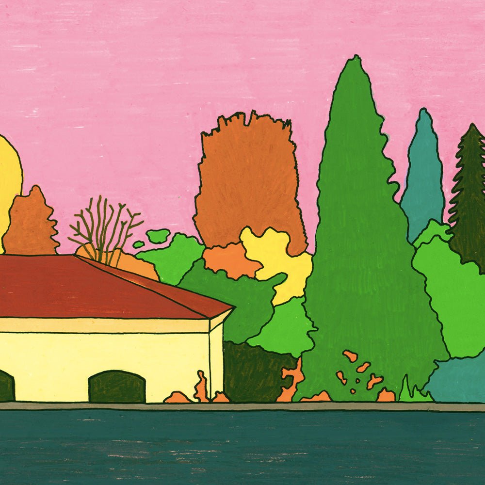 Madrid - Real Jardín Botánico Giclée Print A5
