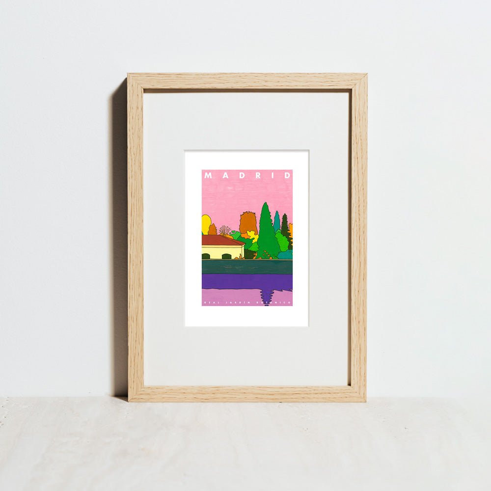 Madrid - Real Jardín Botánico Giclée Print A5