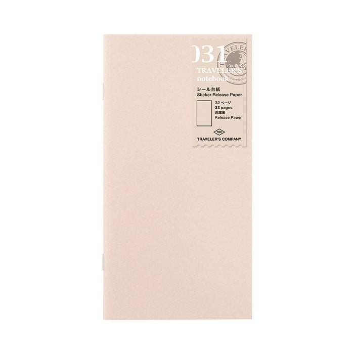 Traveler's Notebook Recambio 031 Papel para Pegatinas - Tamaño Regular