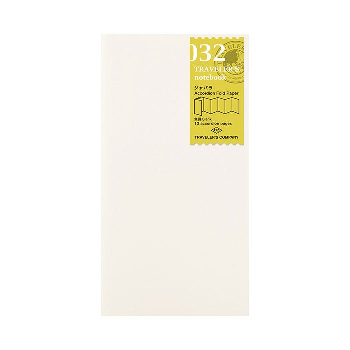 Recharge pour carnet de voyage 032, papier accordéon - Format standard