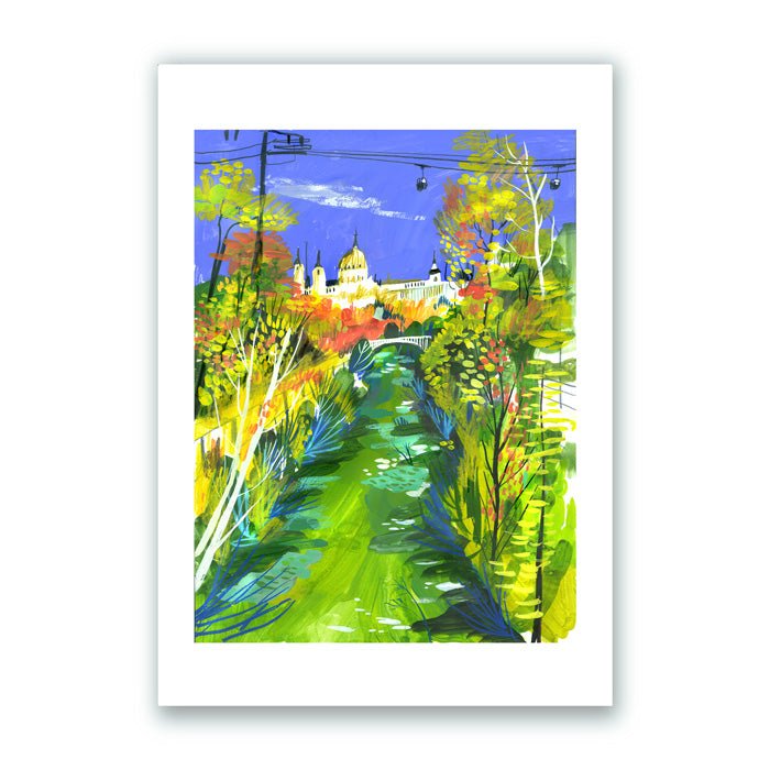 La Ribera del Manzanares Impresión Giclée A5