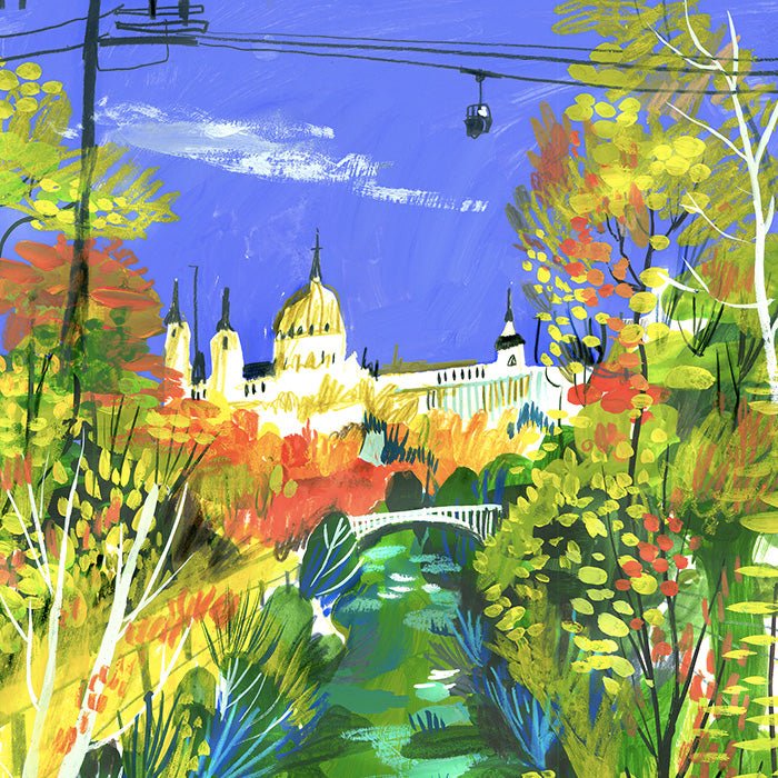 La Ribera del Manzanares Impresión Giclée A5