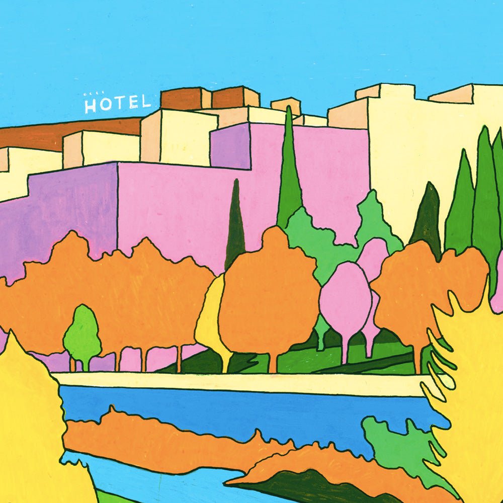 Madrid - Rio Manzanares Giclée Print A5