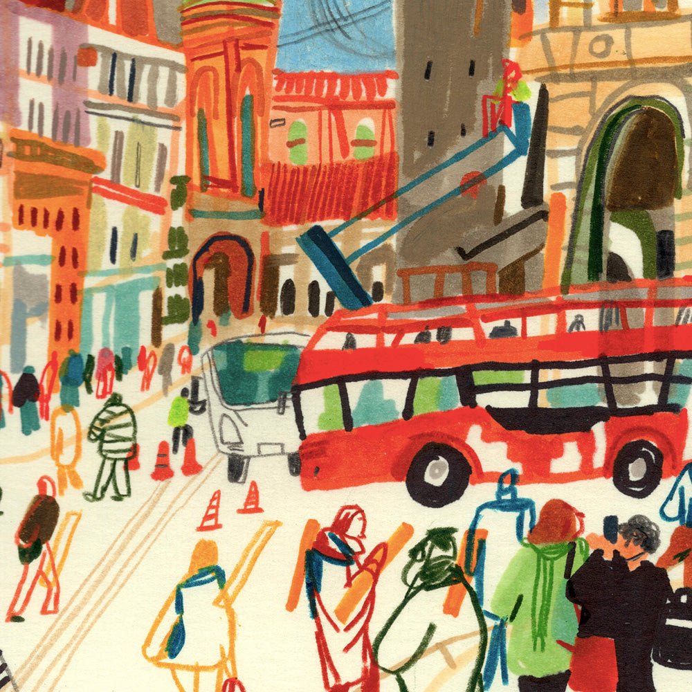 Rizzoli Street Bologna Giclée Print