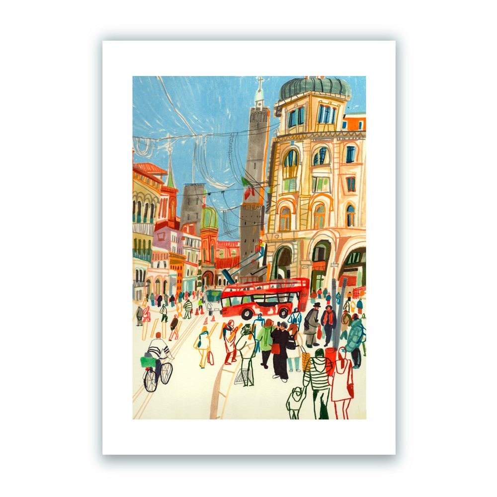 Rizzoli Street Bologna Giclée Print