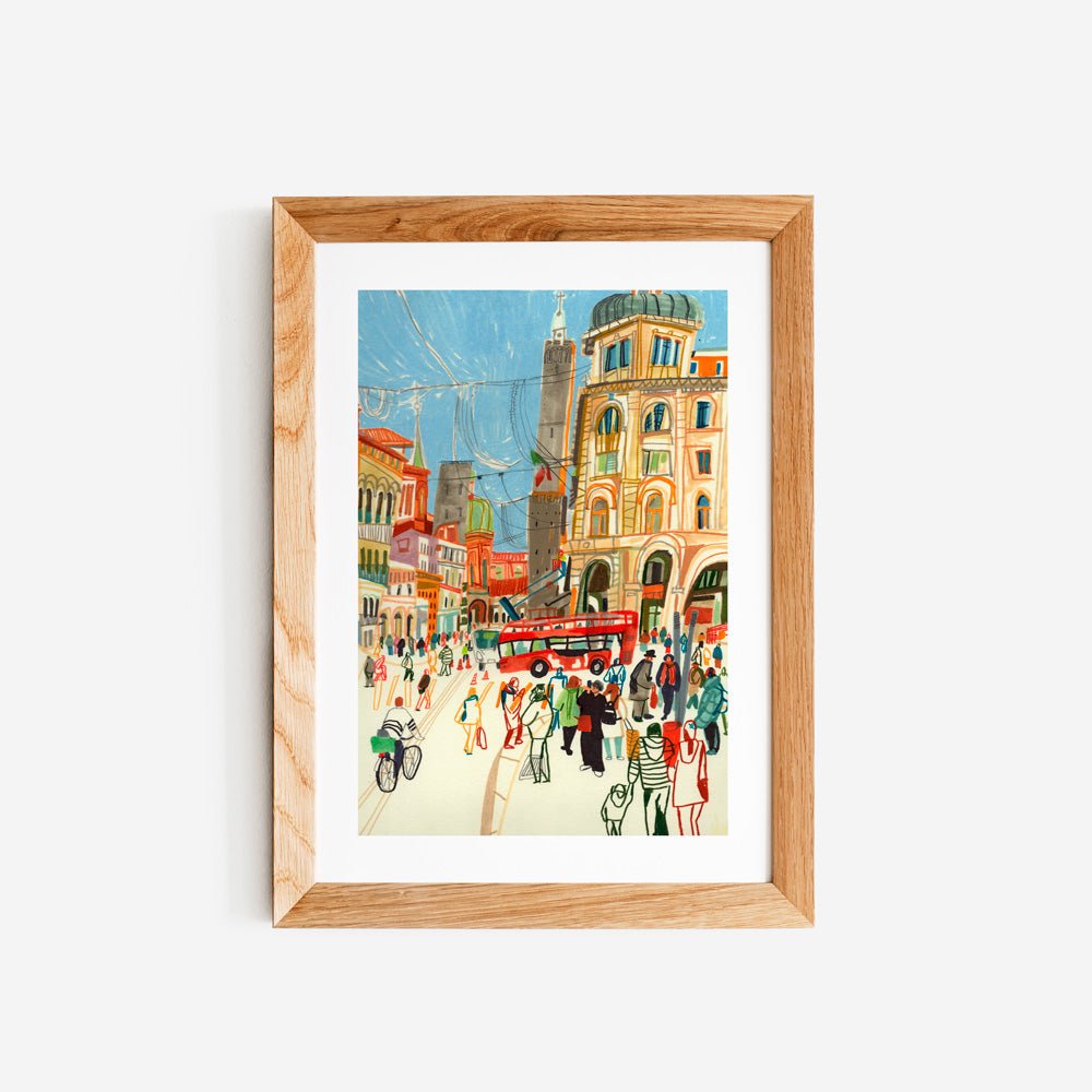 Rizzoli Street Bologna Giclée Print