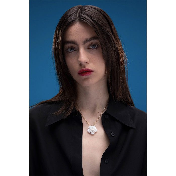 Collar Rosa Blanco