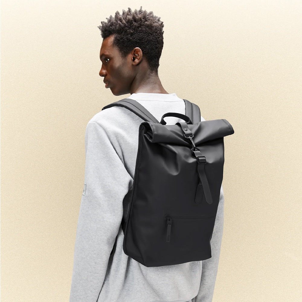 Sac à dos Rolltop noir