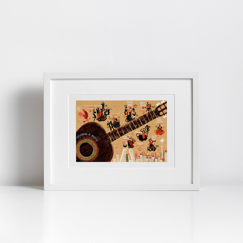 Impression giclée de la Route du Flamenco