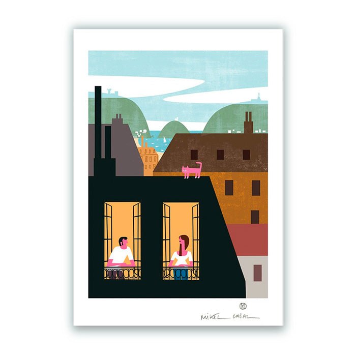 San Sebastian Skyline Giclée Print