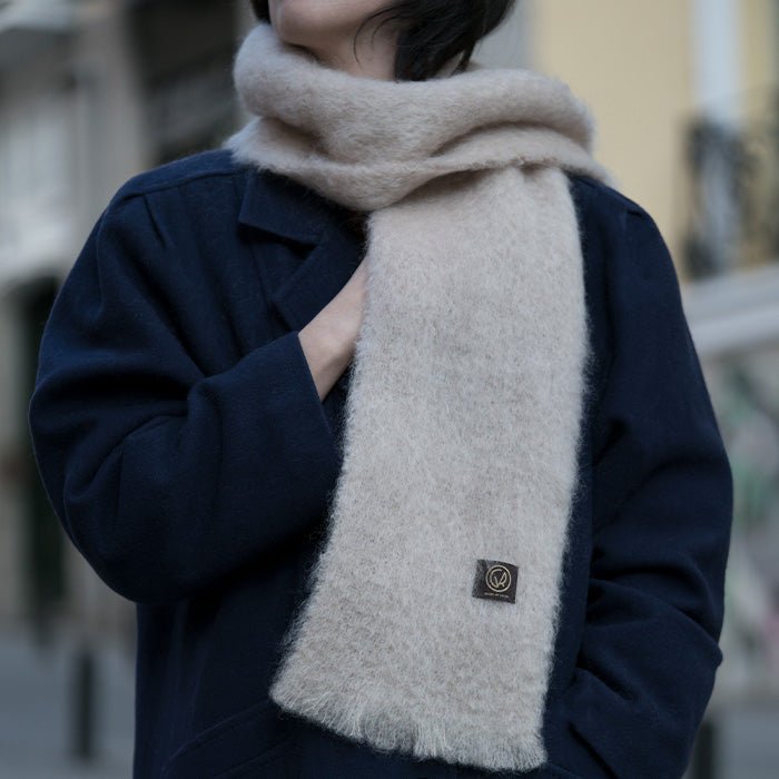 Mohair Foulard Taupe 465 18x170