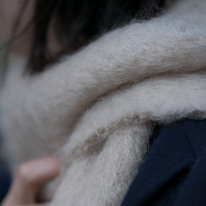 Mohair Foulard Taupe 465 18x170