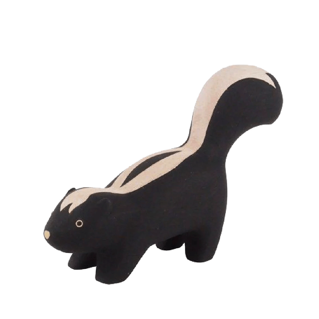 Pole Pole Wooden Animal Skunk